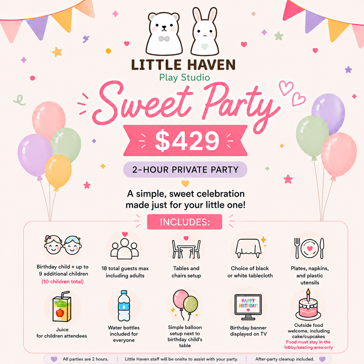 Sweet Party — tap to see everything included